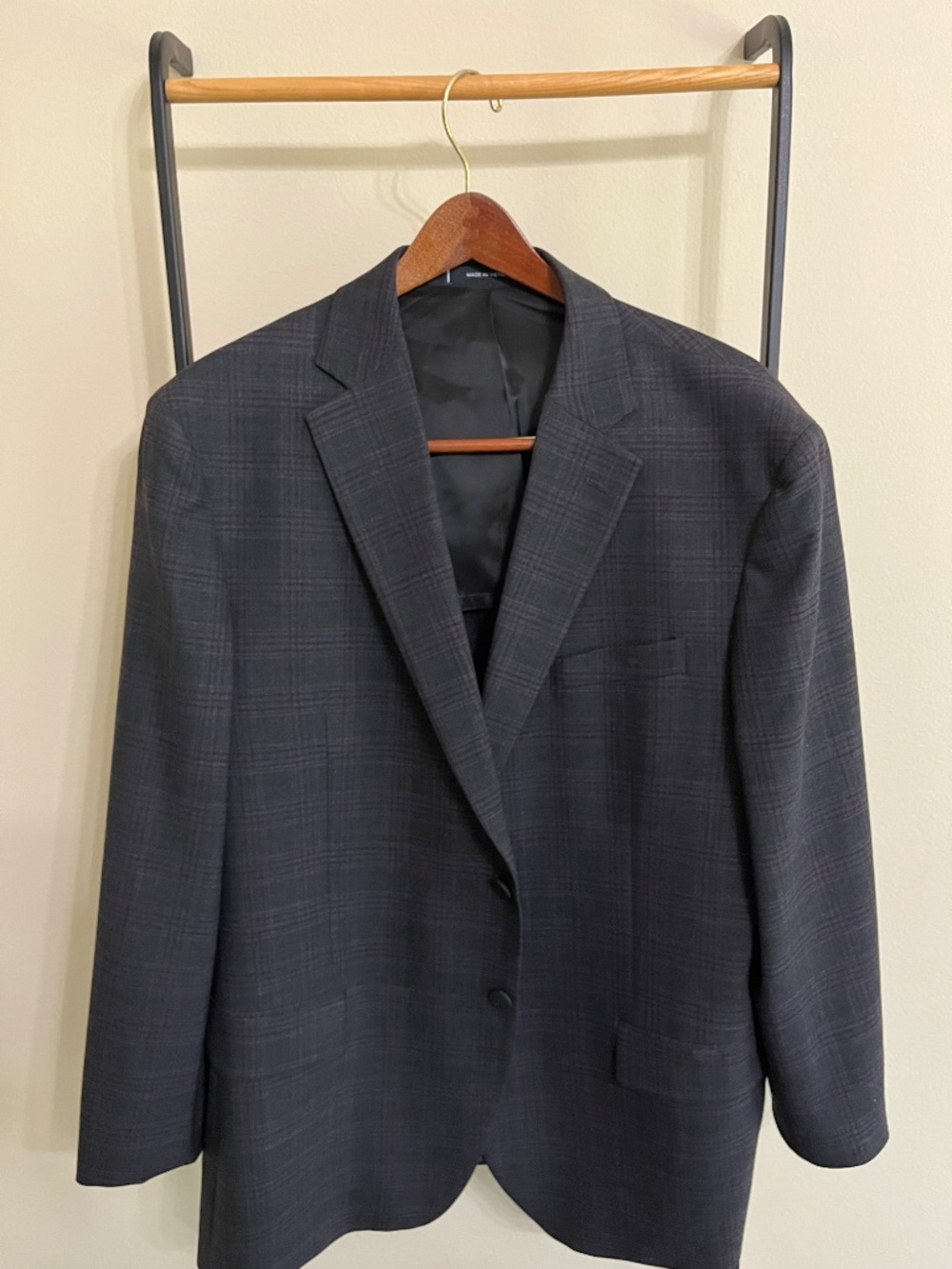 Awearness Kenneth Cole Modern Fit Stretch Suit Jacket 46R Chill Flex Business